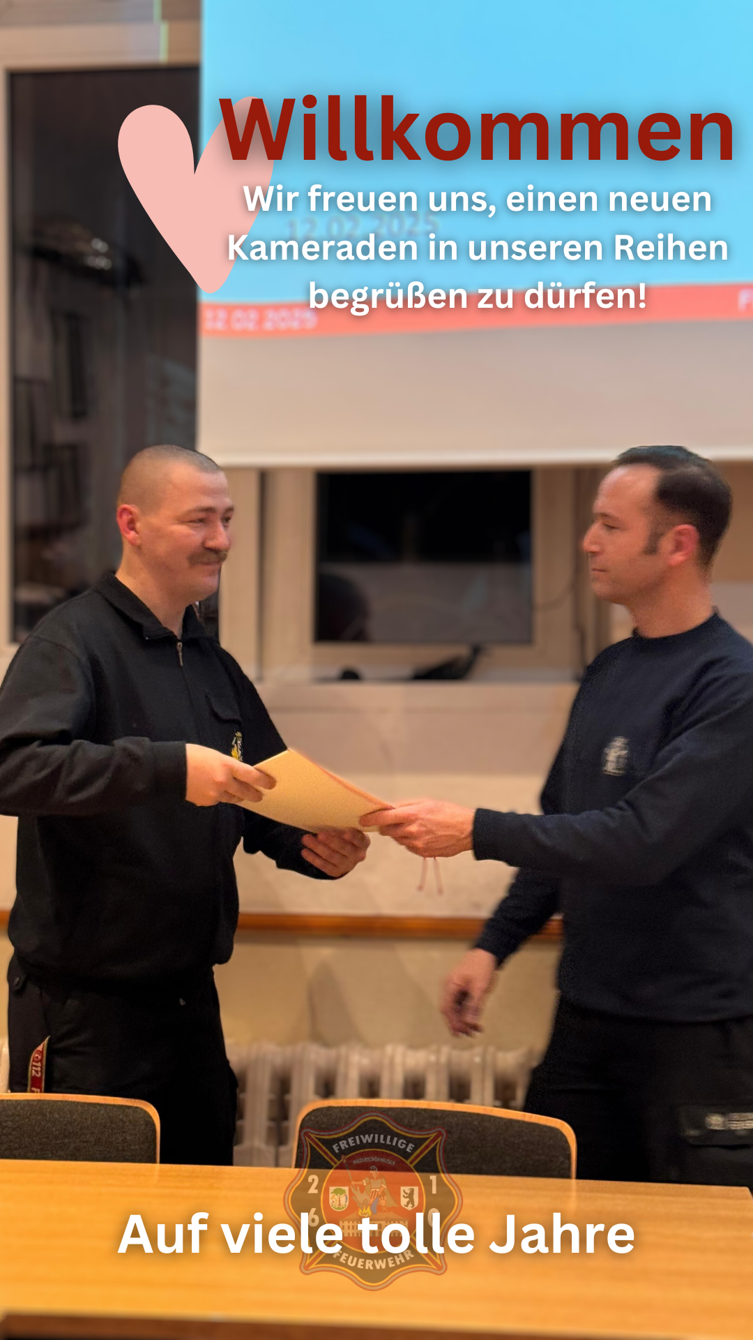 Aufnahme eines Kameraden.